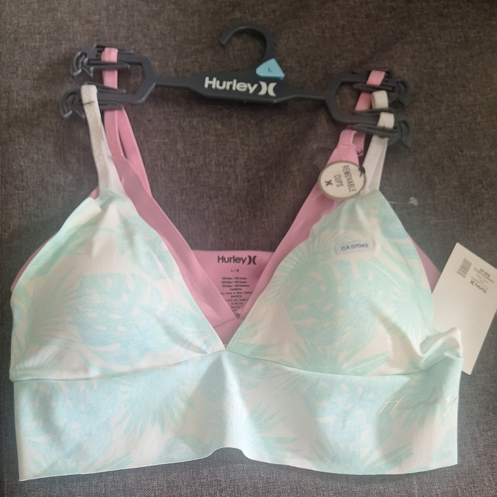 NWT Hurley Wireless Bras (x2)